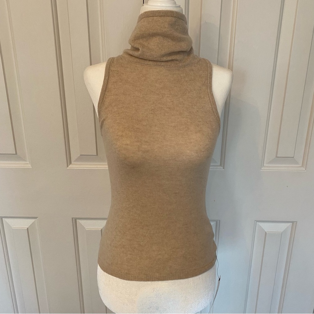 Reformation Marcy Cashmere Turtleneck Tank Sweater XS